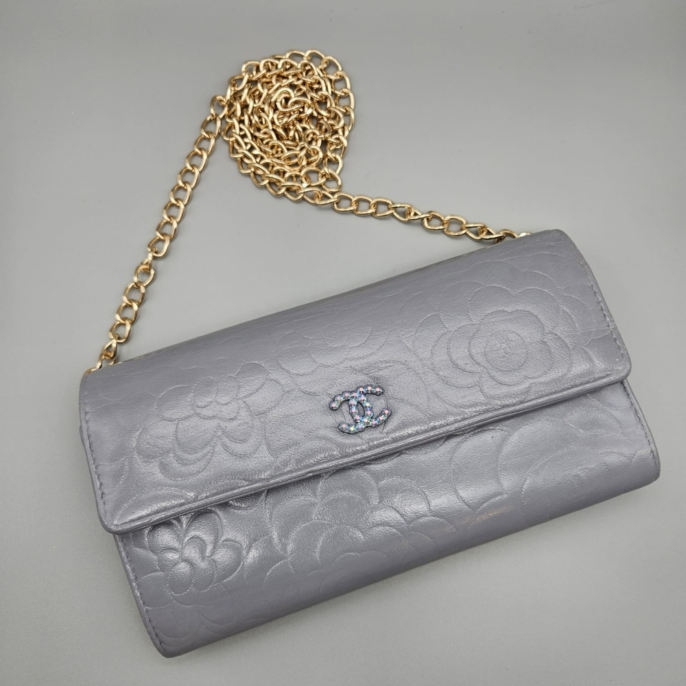 🤍CHANEL Grey Authentic Camilla Wallet/Clutch🤍 - Picture 5 of 16